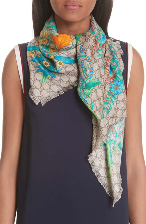 gucci scarf big|Gucci scarf buy online.